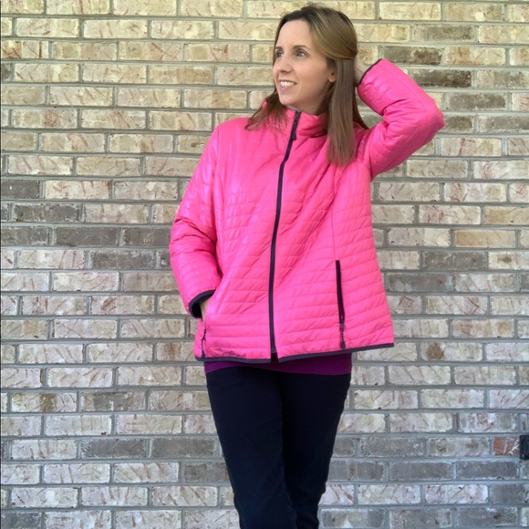Talbots Hot Pink Puffer Coat - Picture 1 of 7